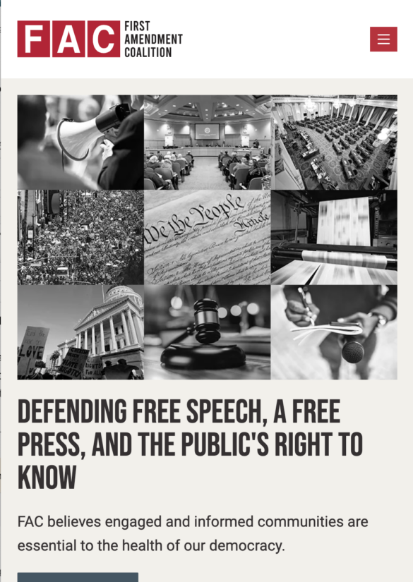 Defending Free Speech, a Free Press, and the Public's Right to Know